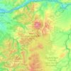 Топографическая карта Mount Hood National Forest, высота, рельеф