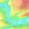 Топографическая карта Семёновское, высота, рельеф