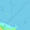 Топографическая карта Espacios abiertos e islas del Mar Menor, высота, рельеф