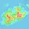 Топографическая карта 大崎下島, высота, рельеф