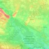 Топографическая карта Хойникский район, высота, рельеф