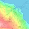 Топографическая карта Бриндиз, высота, рельеф
