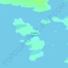 Топографическая карта остров Гирвас, высота, рельеф