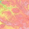 Топографическая карта Саратанское сельское поселение, высота, рельеф