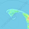 Топографическая карта Provincetown, высота, рельеф