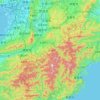 Топографическая карта 奈良県, высота, рельеф
