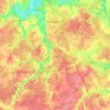 Топографическая карта Домодедово, высота, рельеф