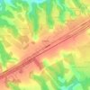 Топографическая карта Кошево, высота, рельеф