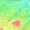 Топографическая карта Камінь-Каширська міська громада, высота, рельеф