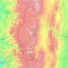 Топографическая карта Calingasta, высота, рельеф