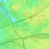 Топографическая карта Le Bourget, высота, рельеф