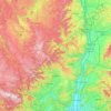 Топографическая карта Ardèche, высота, рельеф