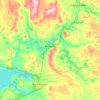 Топографическая карта Ристийярви, высота, рельеф