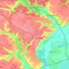 Топографическая карта Лубны, высота, рельеф