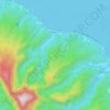 Топографическая карта Tiarei, высота, рельеф