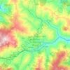 Топографическая карта Potenza, высота, рельеф