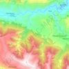 Топографическая карта сельское поселение Село Тлох, высота, рельеф