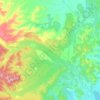 Топографическая карта городское поселение Солнечный, высота, рельеф