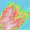 Топографическая карта Meat Cove, высота, рельеф