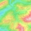Топографическая карта La Clusaz, высота, рельеф