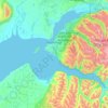 Топографическая карта Anchorage, высота, рельеф