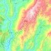 Топографическая карта 古林箐乡, высота, рельеф