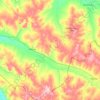 Топографическая карта Акбулакский район, высота, рельеф