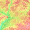 Топографическая карта Брянский район, высота, рельеф