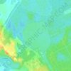 Топографическая карта озеро Большое, высота, рельеф