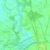 Топографическая карта Lehe, высота, рельеф