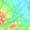 Топографическая карта Крымское городское поселение, высота, рельеф