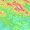 Топографическая карта Поляница, высота, рельеф