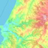 Топографическая карта Bordeira, высота, рельеф