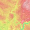 Топографическая карта Шапша, высота, рельеф