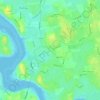 Топографическая карта Hambleton, высота, рельеф