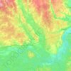 Топографическая карта Пекшинское сельское поселение, высота, рельеф