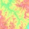 Топографическая карта Milho Verde, высота, рельеф