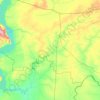 Топографическая карта Еруслан, высота, рельеф