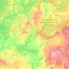 Топографическая карта Демидовский район, высота, рельеф