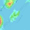 Топографическая карта 鵜島, высота, рельеф