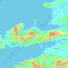 Топографическая карта Dingle Peninsula, высота, рельеф