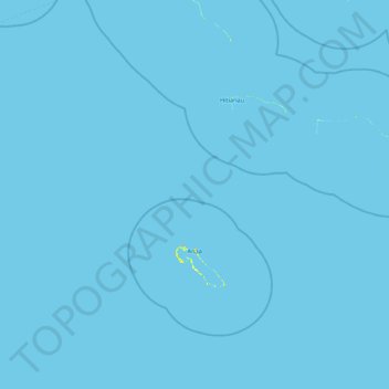 Топографическая карта Анаа, высота, рельеф