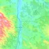 Топографическая карта Paso Robles, высота, рельеф