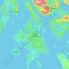 Топографическая карта Cortes Island, высота, рельеф