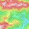 Топографическая карта Portet-d'Aspet, высота, рельеф