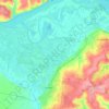 Топографическая карта городской округ Новокуйбышевск, высота, рельеф
