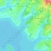 Топографическая карта Молодёжное сельское поселение, высота, рельеф