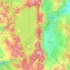 Топографическая карта Lake Tahoe Basin Management Unit, высота, рельеф