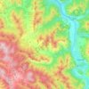 Топографическая карта Аносинское сельское поселение, высота, рельеф