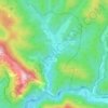 Топографическая карта Широкая Щель, высота, рельеф